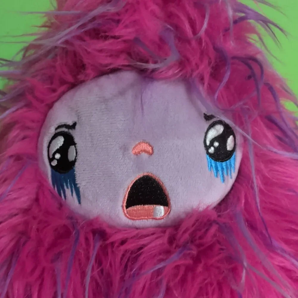 Otherworld Schmoulder Plush Pink Purple Furry Monster Plushie Stuffed Toy
